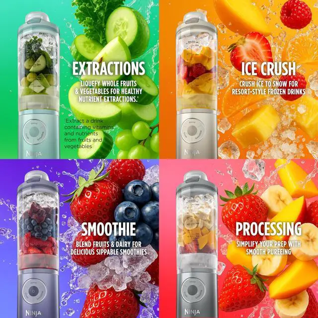 Alt view image 13 of 14 - Blast Max, Portable Blender + Twist & Go, Personal Smoothie, Blend, Ice Crush, 3 Programs, Cordless, 22 oz removable Vessel, Dishwasher Safe, Leakproof, Navy, BC251NV