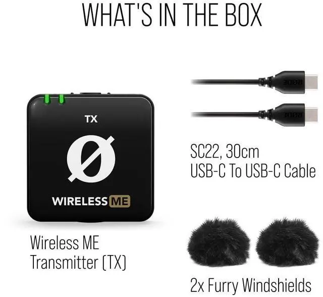 Alt view image 6 of 6 - Wireless ME TX Ultra-compact Wireless Transmitter with Built-in Microphone, On-board Recording and up to 200m Range for Filmmaking, Interviews and Content Creation (Transmitter Only)