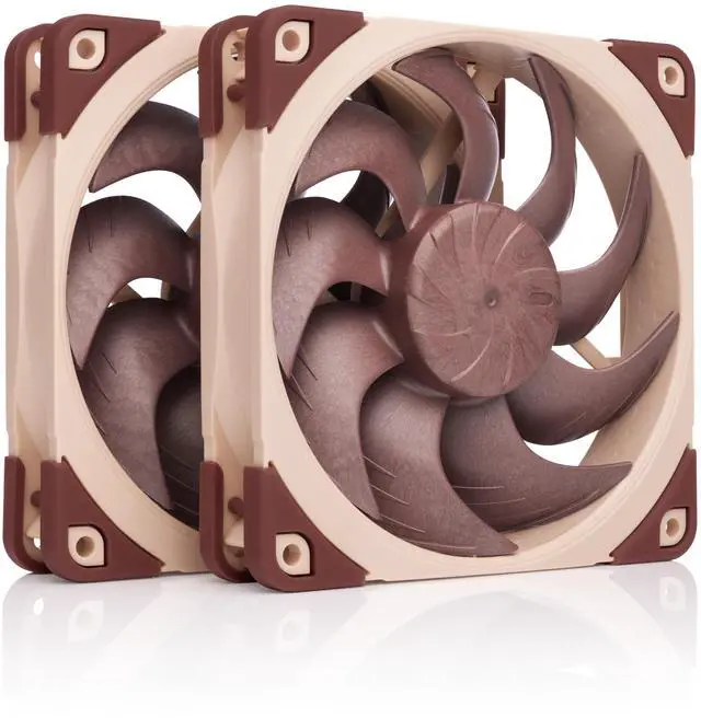 Alt view image 8 of 14 - NF-A12x25 G2 PWM Sx2-PP, Dual Fan Set for Push-Pull and Side-by-Side Applications (Brown)