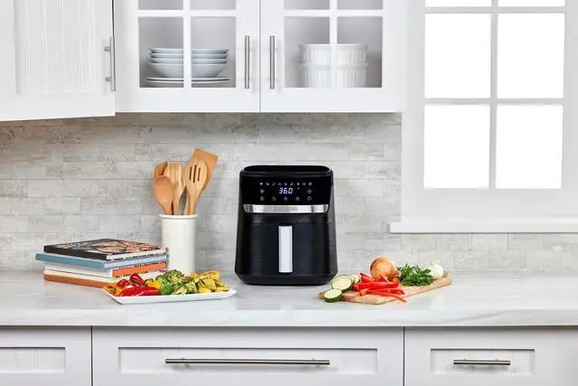 Alt view image 14 of 14 - Purifry 6QT Air Fryer, Crispy Deep Fried Taste without the Fat, Plus Bake, Dehydrate, and Keep Food Warm, Digital Touchscreen and Auto Shut-Off