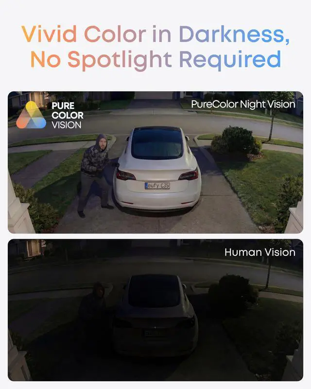 Alt view image 10 of 14 - eufyCam C35, Wireless Security Camera, Outdoor and Indoor, Magnetic Mount, Color Night Vision, Local Storage, No Monthly Fee, IP67, Supports Solar Panel, White