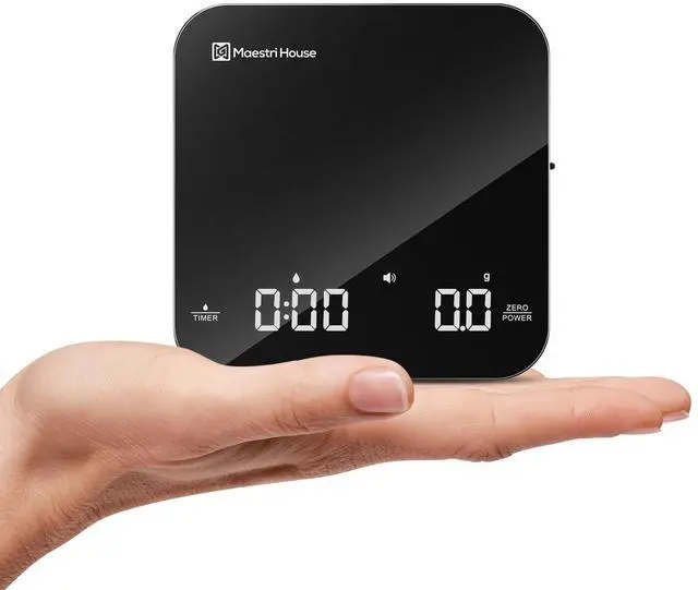 Alt view image 8 of 14 - Mini Coffee Scale with Timer, USB-C Rechargeable Espresso Scale, 2kg/0.1g Accurate Scale for Espresso and Pour-Over Coffee, Portable Digital Kitchen Scale with Auto Timer (Black&Silver)