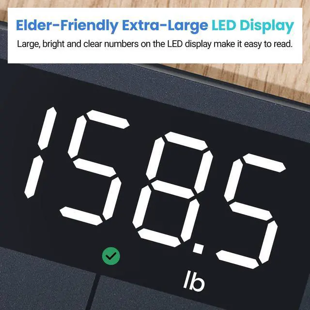 Alt view image 10 of 14 - Scale for Body Weight, Digital Bathroom Scales for People, Most Accurate to 0.05lb, Bright LED Display & Large Clear Numbers, Upgraded Quality for the Elderly Safe Home Use, 400 lbs