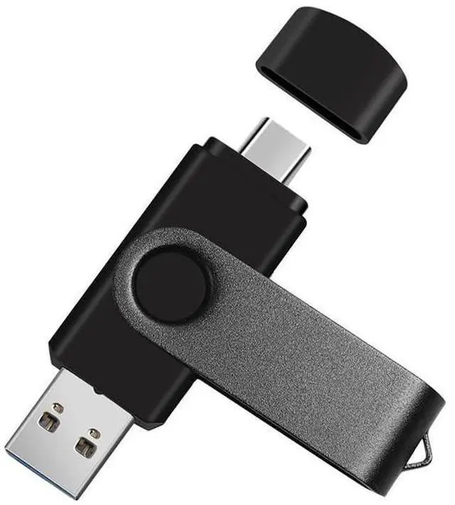 Alt view image 8 of 12 - 2-Pack 256GB Dual USB Flash Drive 2.0 - USB C & USB A 2-in-1 Thumb Drive for PC, Type C Phones,External Memory Stick for Photos/Videos