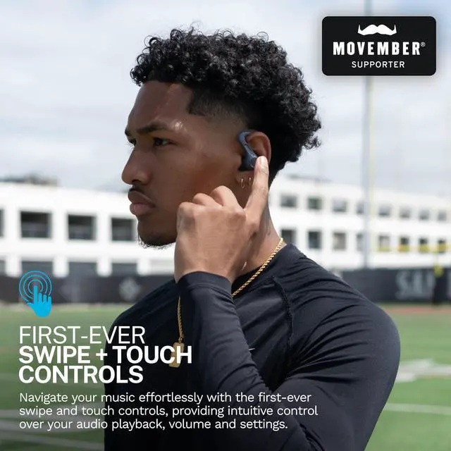 Alt view image 9 of 14 - JBuds Sport ANC 4 True Wireless Bluetooth Earbuds + Charging Case, Graphite, Swipe + Touch Controls, Hybrid Active Noise Cancelation, Multipoint Connect, Customized Settings App