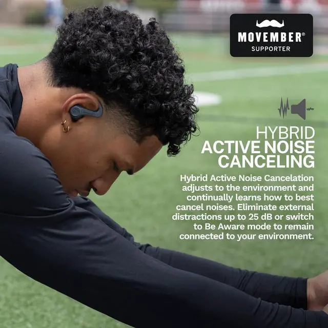Alt view image 10 of 14 - JBuds Sport ANC 4 True Wireless Bluetooth Earbuds + Charging Case, Graphite, Swipe + Touch Controls, Hybrid Active Noise Cancelation, Multipoint Connect, Customized Settings App