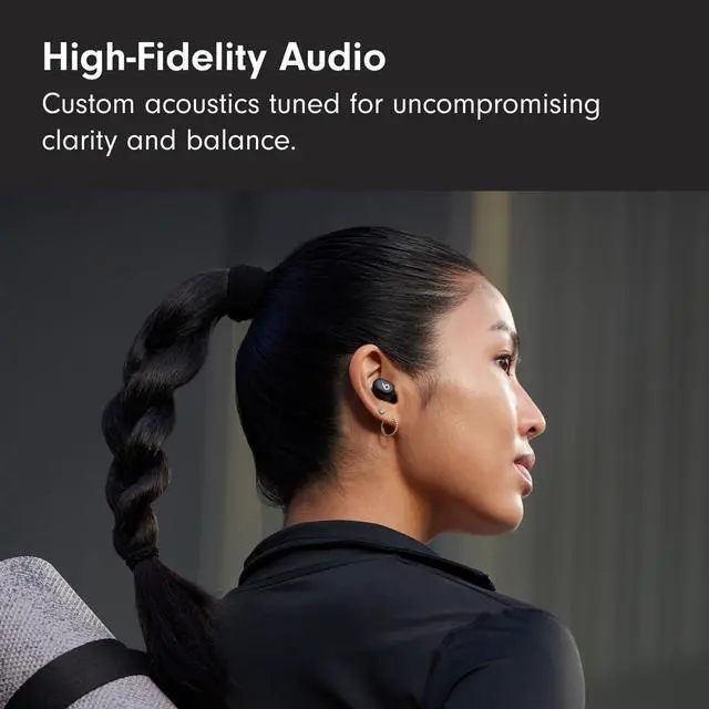 Alt view image 10 of 14 - Solo Buds - Wireless Bluetooth Earbuds | 18 Hours of Battery Life | Apple & Android Compatibility | Built-in Microphone - Matte Black