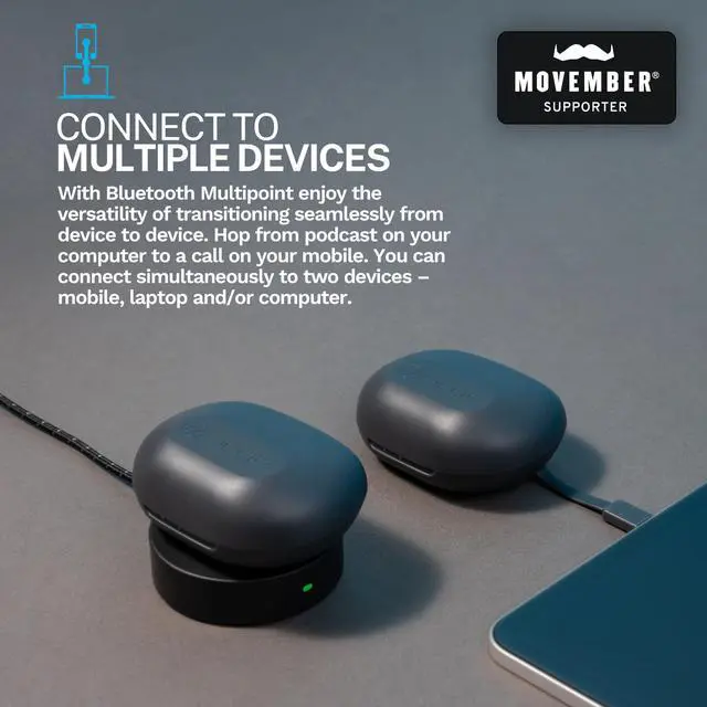Alt view image 12 of 14 - JBuds Sport ANC 4 True Wireless Bluetooth Earbuds + Charging Case, Graphite, Swipe + Touch Controls, Hybrid Active Noise Cancelation, Multipoint Connect, Customized Settings App