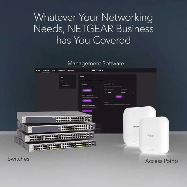 Alt view image 12 of 12 - 5-Port PoE Gigabit Ethernet Unmanaged Essentials Switch (GS305P) - with 4 x PoE+ @ 63W, Desktop or Wall Mount