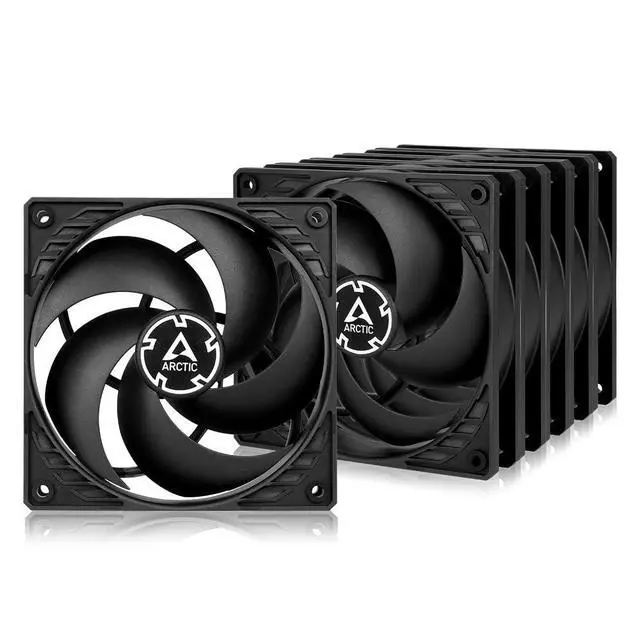 Alt view image 7 of 12 - P12 (5 Pack) - PC Fans, 120mm Case Fan, Pressure-optimised, Quiet Motor, Computer, Fan Speed: 1800 RPM - Black