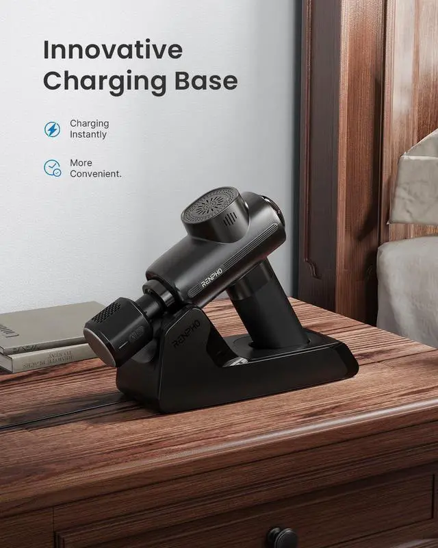 Alt view image 2 of 7 - Active Thermacool Deluxe Massage Gun Deep Tissue with Charging Stand, Fathers Day Dad Gifts Handheld Back Massager with Heat and Cold, Percussion Body Muscle Masajeador for Athletes Pain Relief