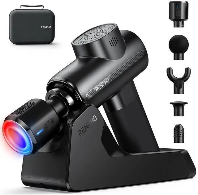 Main image of Active Thermacool Deluxe Massage Gun Deep Tissue with Charging Stand, Fathers Day Dad Gifts Handheld Back Massager with Heat and Cold, Percussion Body Muscle Masajeador for Athletes Pain Relief