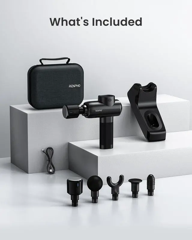 Alt view image 7 of 7 - Active Thermacool Deluxe Massage Gun Deep Tissue with Charging Stand, Fathers Day Dad Gifts Handheld Back Massager with Heat and Cold, Percussion Body Muscle Masajeador for Athletes Pain Relief
