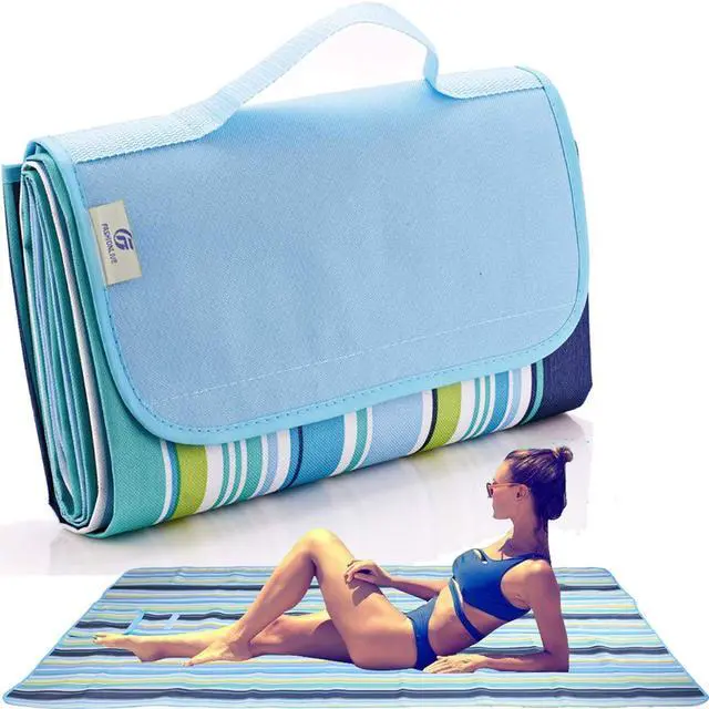 Main image of Beach Blanket Extra Large Picnic Blankets Sandproof Waterproof Outdoor Indoor Blanket Lightweight Handy Mat Portable Beach Mat for Camping Hiking Travel Park Grass