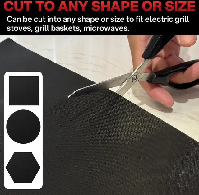 Alt view image 6 of 7 - Grill Mats for Outdoor Grill (10 Pack) - Non Stick Reusable Grill Sheets & BBQ Accessories - Easy to Clean Cooking Liners for Gas, Charcoal, Electric - 15.75 x 13 Inch