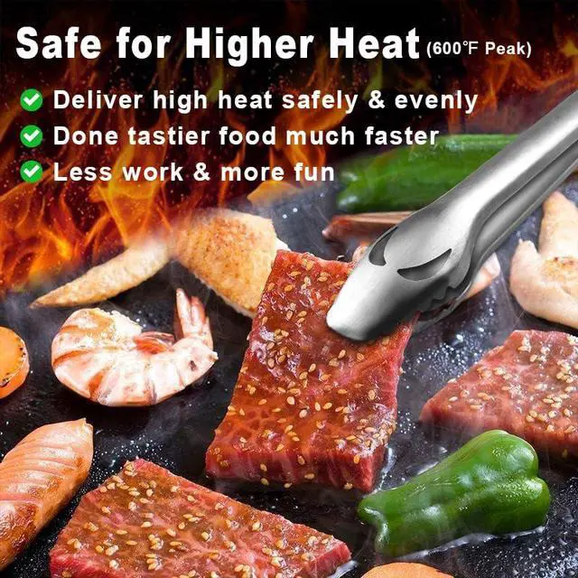 Alt view image 5 of 6 - BBQ Grill Mats for Outdoor Grill - Nonstick 600 Degree Heavy Duty Grilling Mat (Set of 2) - Reusable BBQ Grill Accessories Sheets -Works on Electric Grill Gas Charcoal BBQ - Gifts for Men Dad