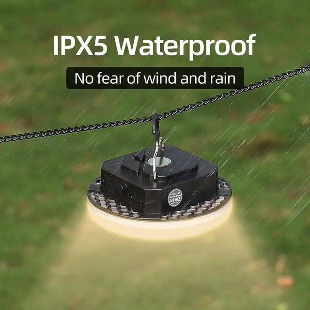 Alt view image 5 of 7 - Transparent Portable Rechargeable LED Camping Lights,Waterproof Outdoor Light with 5000Lm,Super Bright Hanging Lanterns for Tents, Canopies & Outdoor EmergenciesInfinitely dimmable
