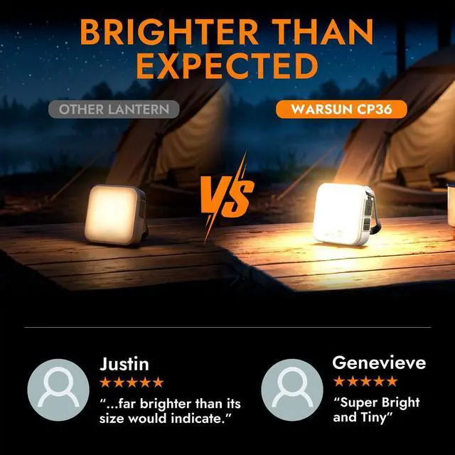 Alt view image 3 of 7 - Rechargeable Solar Lantern, 1000 Lumens LED Camping Lantern, Camping Essentials Light, Long-Lasting Portable Emergency Lantern for Power Outages, Tent, Outdoor and Home Use