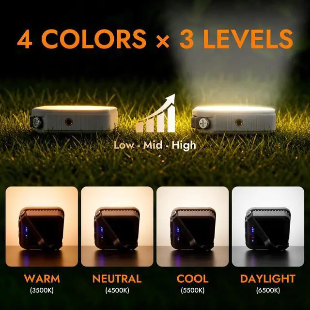Alt view image 6 of 7 - Rechargeable Solar Lantern, 1000 Lumens LED Camping Lantern, Camping Essentials Light, Long-Lasting Portable Emergency Lantern for Power Outages, Tent, Outdoor and Home Use