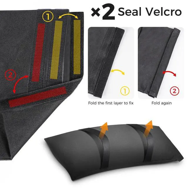 Alt view image 5 of 7 - 200 LBS Umbrella Base Weights Sandbags, 4 Packs Sand Bags for Weight, Weatherproof Fillable Heavy Duty Weight Sandbag for Outdoor Furniture Backyard Umbrella Garden Trampoline Poolside Accessories