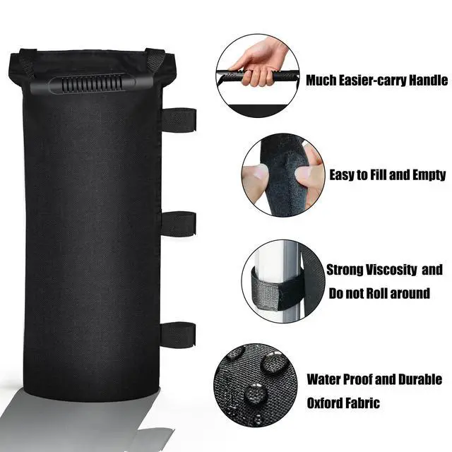 Alt view image 5 of 7 - Canopy Weights Sand Bags for Weight Windproof Pop up Canopy Tent -No Handle(No Sand)-4 Pack-112LBS