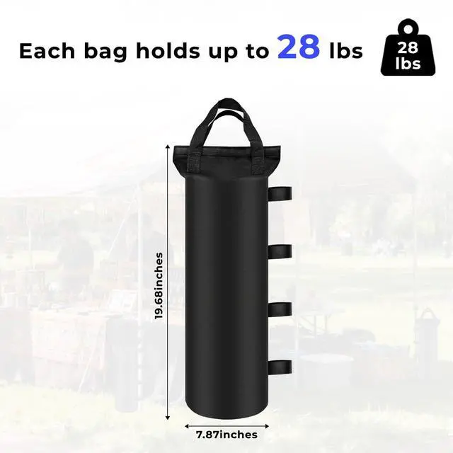 Alt view image 2 of 6 - Canopy Weights Sand Bags 4 Pack Canopy Weight Bag SandBags for Canopy Legs Outdoor Pop Up Tent Gazebo Weights Set of 4 (4)
