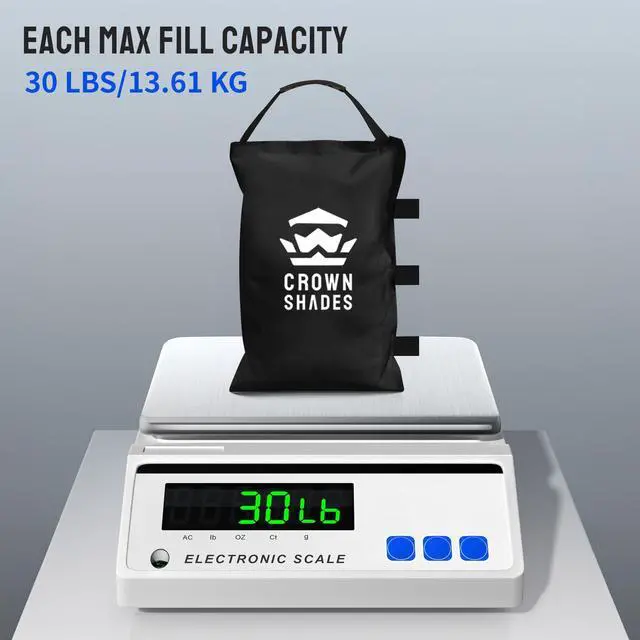 Alt view image 3 of 7 - Sand Bags for Canopy Legs (120 LBS) Sandbags for Weight, Canopy Weights, Pop Up Tent Weights Bags, Black (Unfilled)