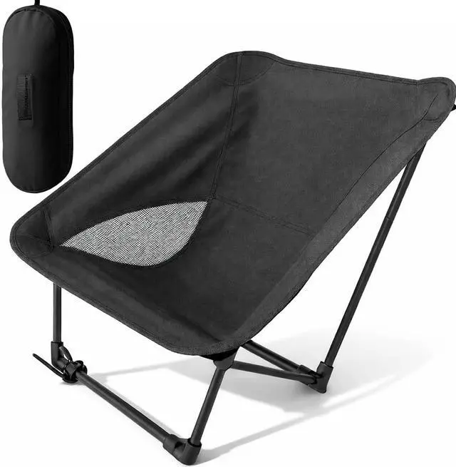 Main image of Portable Camping Chair for Young Adults and Teens, Holds 220 LB, Lightweight & Compact Foldable Camp Chair for Backpacking Travel, Outdoor Folding Chair for Beach, Sports, Fishing, Lawn & Concert