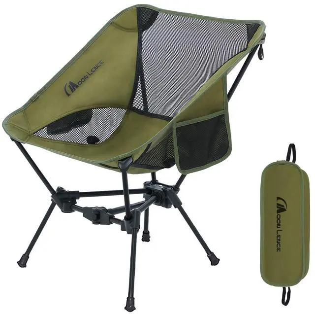 Main image of Camping Chair Portable Backpacking Chair - The 4th Generation Ultralight Folding Chair - Compact, Lightweight Foldable Chairs for Hiking Mountaineering Beach (Green)