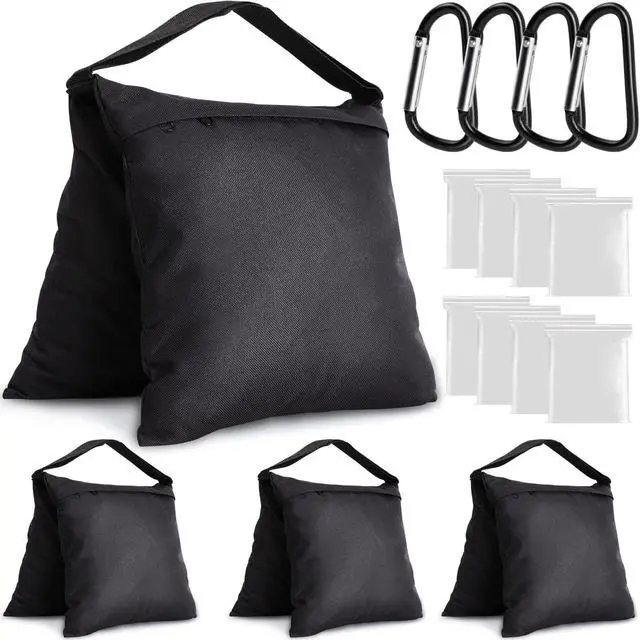 Main image of 4 Packs Sandbags Weight Bags for Light Stand Photography Video Equipment, Heavy Duty Saddlebag for Backdrop Stand, Photo Tripod, Canopy, Pop up Tent, Umbrella Base, Fishing Chair, Picnic Table