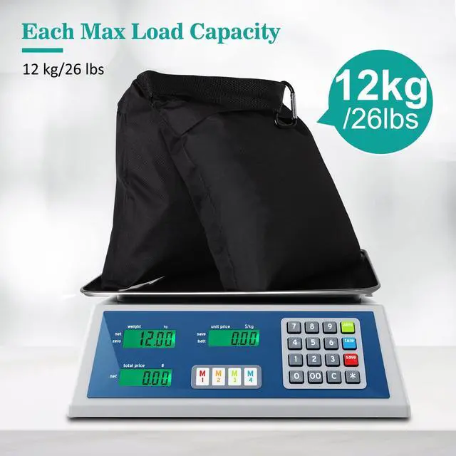Alt view image 4 of 7 - 4 Packs Sandbags Weight Bags for Light Stand Photography Video Equipment, Heavy Duty Saddlebag for Backdrop Stand, Photo Tripod, Canopy, Pop up Tent, Umbrella Base, Fishing Chair, Picnic Table