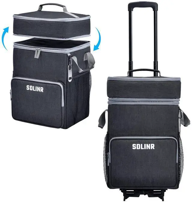 Main image of 72-Can Large Rolling Cooler, Leakproof Insulated Soft Cooler Bag with Wheels and Handle Collapsible for Beach Camping Patio Travel Outdoor