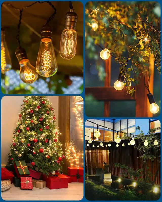 Alt view image 7 of 7 - Outdoor Dimmer for String Lights, 100FT Remote Range, IP44 Waterproof Plug-in Dimmer for Garden, Patio, Porch, 4 Level Brightness Button, Max 150W Dimmable LED/300W Tungsten Bulbs