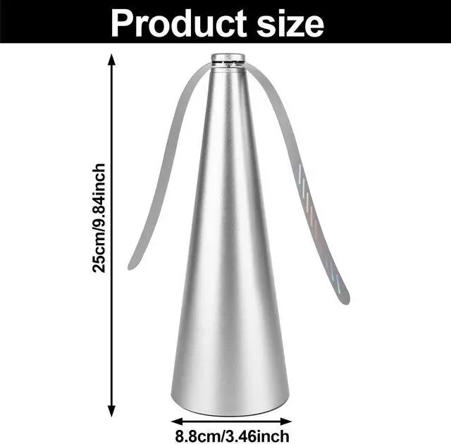 Alt view image 3 of 7 - 3PCS Fly Fan for Outdoor Table Picnic Fly Fan and Food Fan Indoor Outdoor Meal for Party,Silver