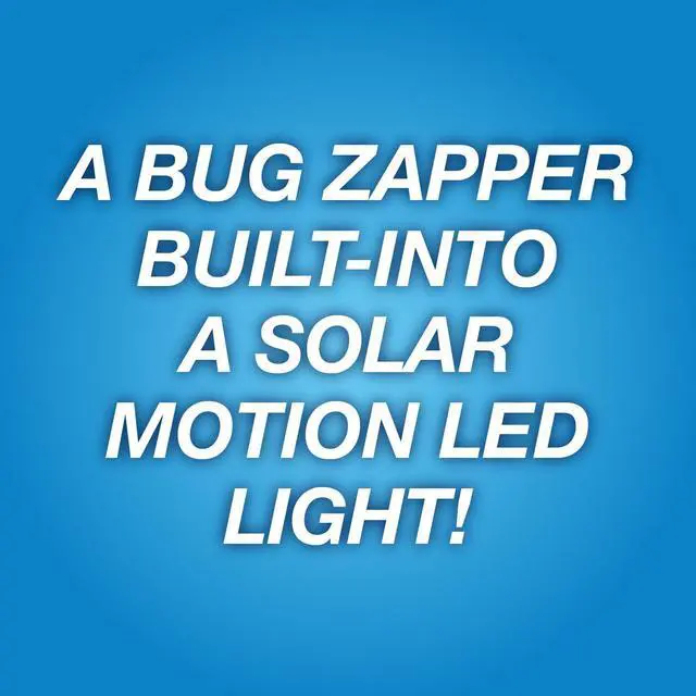 Alt view image 2 of 6 - 2-in-1 Solar Bug Zapper and Motion Sensor LED Light, Outdoor Electric Insect Killer, Mosquito Fly Zapper Trap for Outdoor Use (3 Pack)