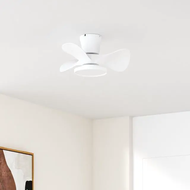 Alt view image 2 of 7 - Quiet Ceiling Fan with LED Light 22 inch Large Air Volume Remote Control for Kitchen Bedroom Dining Room Patio