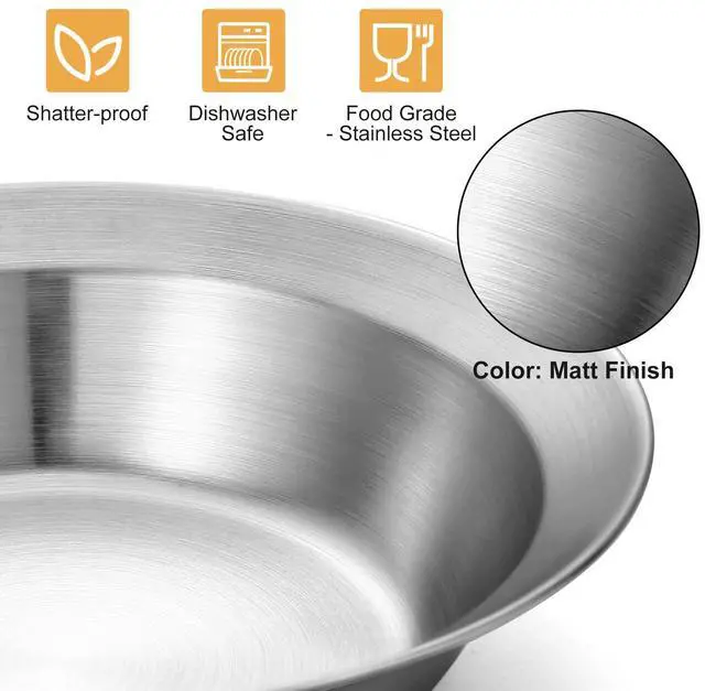 Alt view image 6 of 7 - Stainless Steel Camping Mess Kit for Family & 2 Person, Cooking Tableware Utensils with Plates Bowls Forks Spoons Knives & Savings Bag for Camping, Backpacking, Hiking, Picnic, 2 Person Set