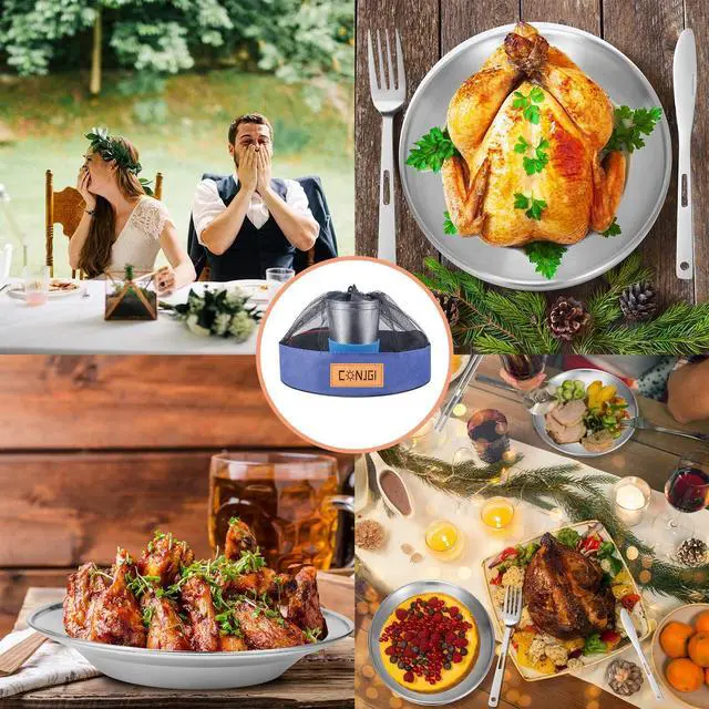 Alt view image 5 of 7 - Camping Dinnerware Set Stainless - Camping Mess Kit Includes Cups, Bowls, Dishes, Knives, Forks, Spoons, Etc, Camping Tableware Set with Mesh Bag is Easy to Carry2-Person Set Blue