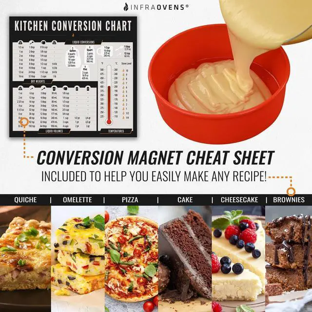 Alt view image 3 of 5 - Air Fryer Silicone Baking Set, 6.7 Cake Pan, Muffin Cups, Scraper & Cheat Sheet Non-Stick, BPA-Free Bakeware for Instant Vortex, Cosori, Ninja, Chefman & More by INFRAOVENS