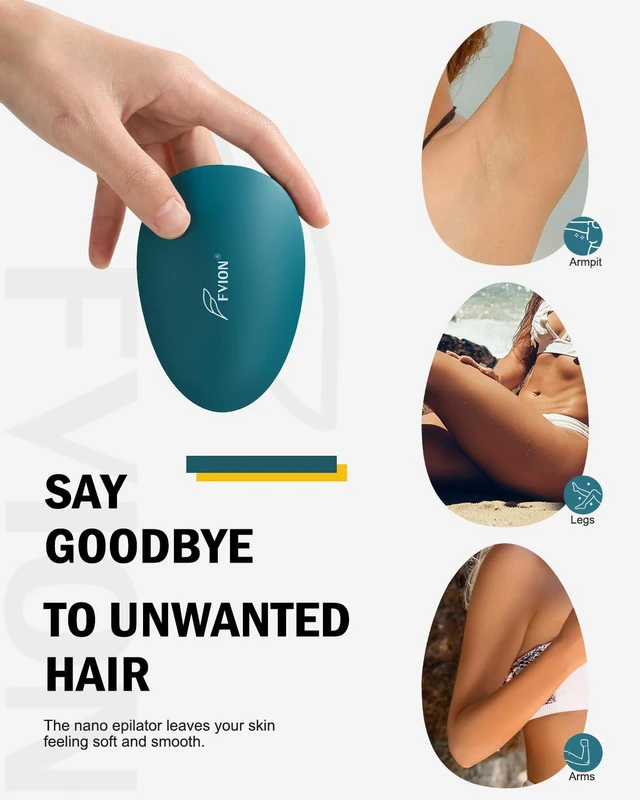 Alt view image 5 of 6 - Painless Glass Hair Eraser, Innovative Fine Grit Crystal Body Shaver for Smooth Skin, Effortless Hair Removal Tool (Green)