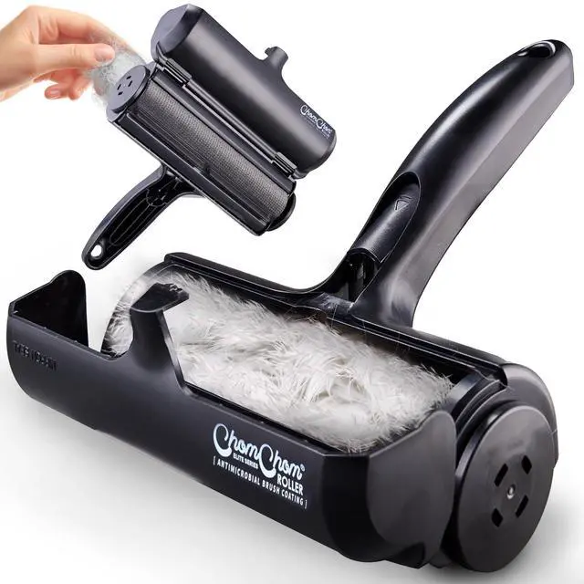 Main image of Pet Hair Remover Original Size Reusable Lint Roller for Cat & Dog Hair on Furniture, Couch, Carpet, Car, Rugs & Bedding Portable, Eco-Friendly (Black)