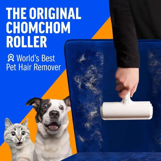 Alt view image 2 of 7 - Pet Hair Remover Original Size Reusable Lint Roller for Cat & Dog Hair on Furniture, Couch, Carpet, Car, Rugs & Bedding Portable, Eco-Friendly (White)