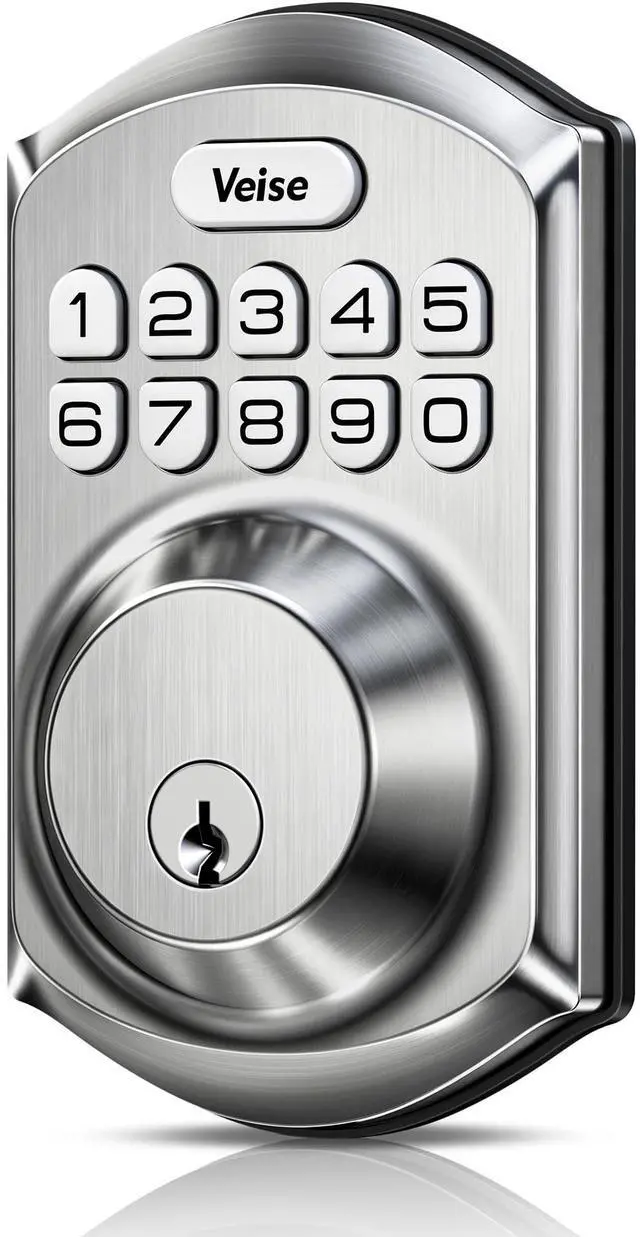 Main image of VE001 Keyless Entry Door Lock with Keypad, Electronic Keypad Deadbolt for Front Door, 20 User Codes & One-Time Passcode, Auto Lock, IP55 Waterproof, Easy Installation for Home Apartment Rental
