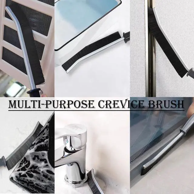 Alt view image 7 of 7 - Cleaning Brush, 9 Pcs Hard Bristle Crevice Cleaning Brush Set for Kitchen Bathroom Toilet Grout Bottle Gap Window Tracks, Multifunctional Home Essentials Scrub Cleaning Tools