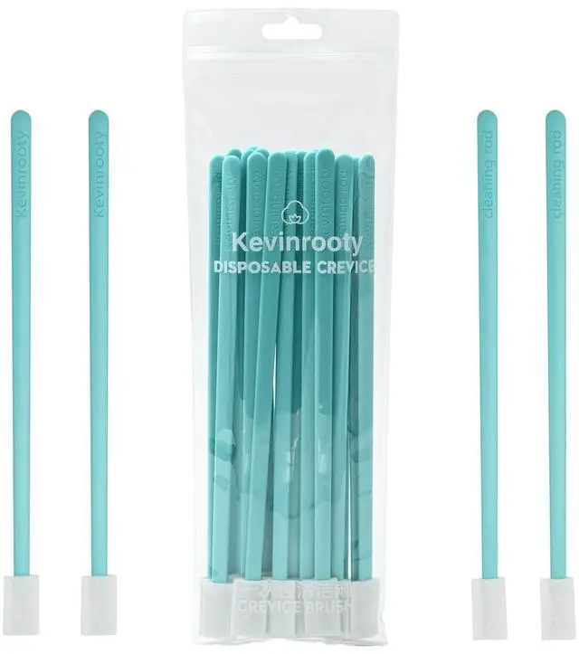 Main image of 20PCS Crevice Cleaning Brush Tool Kit, Disposable Toilet Brush & Seat Cleaner (Blue)
