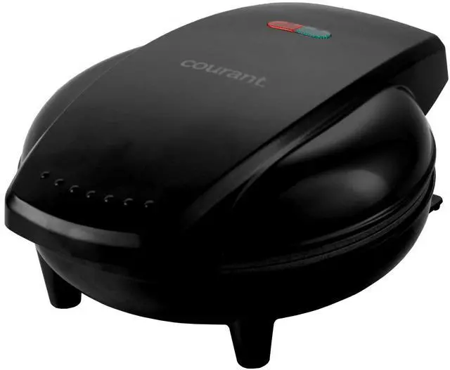 Alt view image 3 of 5 - Griddle/Mini Oven Compact Griddle 7-inch Personal Griddle/Pizza Maker Black