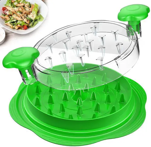 Main image of Chicken Shredder Tool Twist Large Chicken Breast Shredder with Brush&Fork, Visible Meat Shredder Machine, Strong Anti-Slip Strip, Ergonomic Handle, BPA Free, Suitable for Pork Beef Chicken