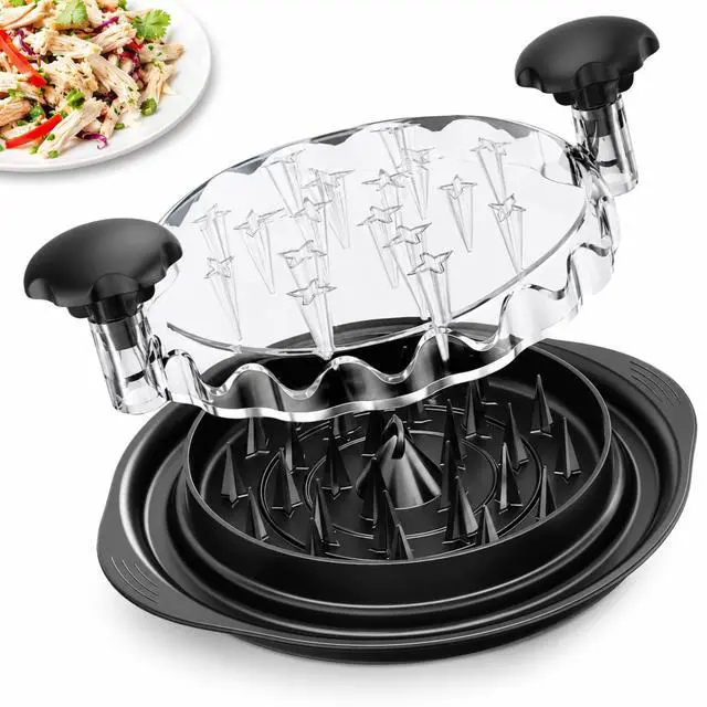 Main image of Chicken Shredder - 11Inch Large Chicken Shredder Tool Twist with Brush, Visible Meat Shredder, Ergonomic Handle, Strong Anti-Slip, BPA Free Dishwasher Safe, Suitable for Pork Beef Chicken