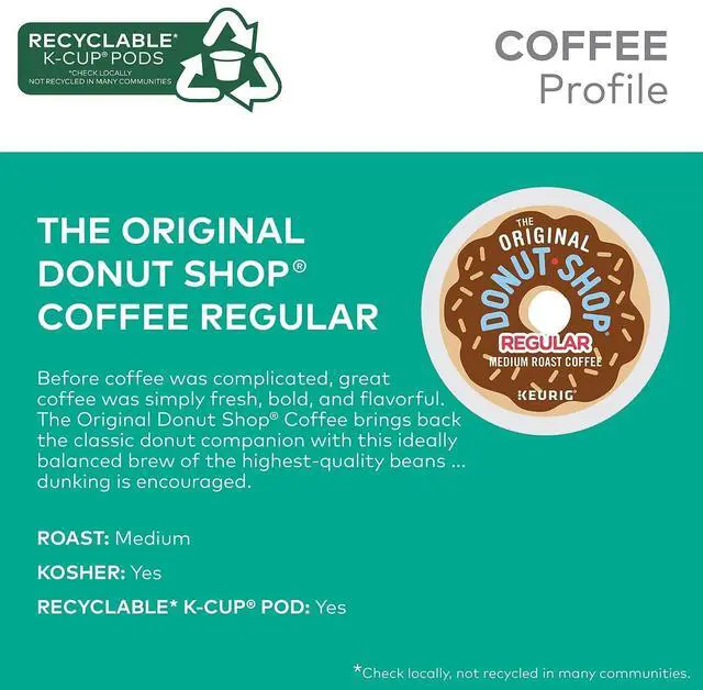 Alt view image 7 of 7 - Regular, Single-Serve Keurig K-Cup Pods, Medium Roast Coffee Pods, 96 Count