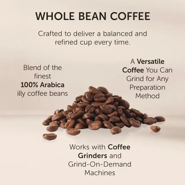 Alt view image 6 of 7 - Classico Whole Bean Coffee, Medium Roast, Classic Roast With Notes Of Caramel, Orange Blossom And Jasmine, 100% Arabica Coffee, No Preservatives, 8.8 Ounce Can (Pack Of 1)